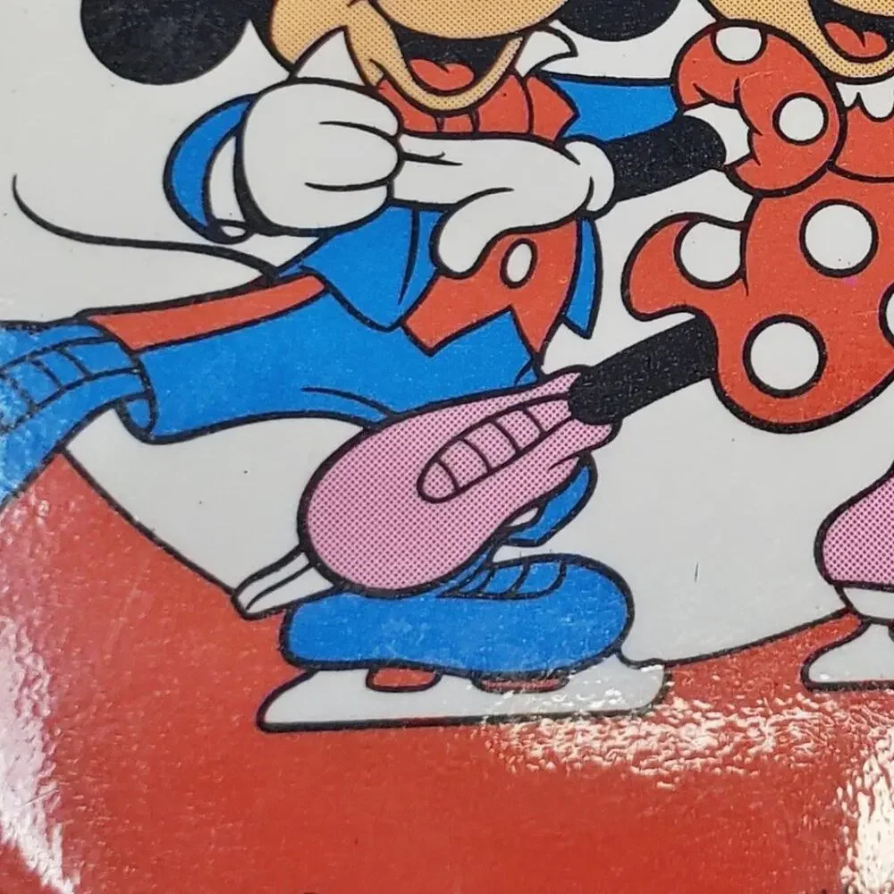 Vintage 1980s  Disney Productions Minnie and Mickey Button